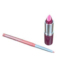 CLINIQUE Full Size Pop Lipstick in Love Pop & Quickliner in Intense Blush NWOB